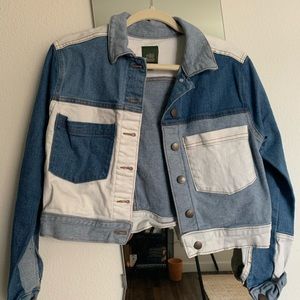Wild fable multi colored denim jacket